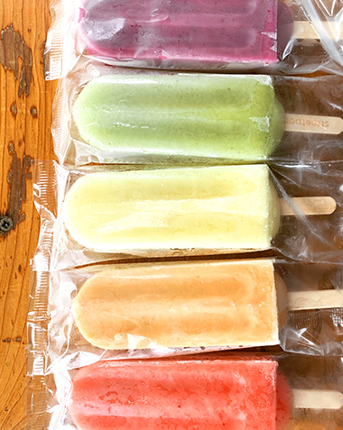 Colorful lineup of streetpops frozen treats for wholesale