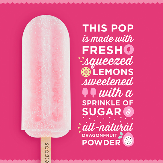 refreshing fruity pink lemonade streetpops ice pops